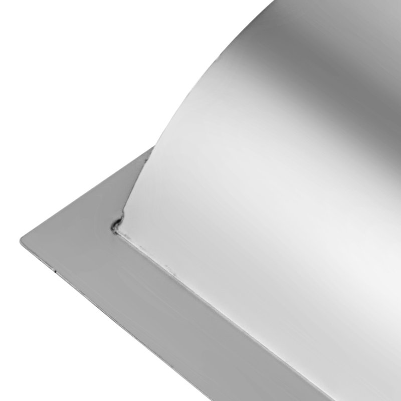 Plateau en acier inoxydable Handford, H 1,6 po x l 12 po x P 10 po