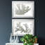 Corail macro en pierre I - Étude nautique antique, sous passe-partout et encadré sous verre acrylique, lot de 2, décoration murale côtière pour salon-1596873063-1596873064
