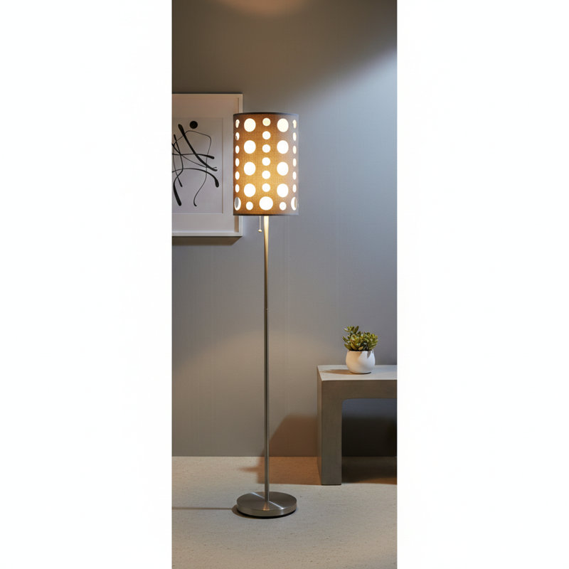 LAMPE RÉTRO 62 GRIS / BLANC