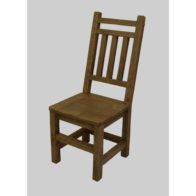 Bechtold 18'' H Pine Solid Wood Side Chair