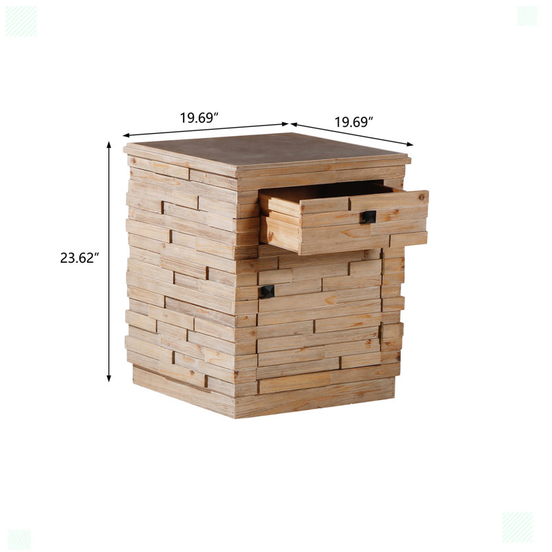Audrik Accent Cabinet, Splicing Design Coffee Table, Side Table, Modern Sideboard With Drawer