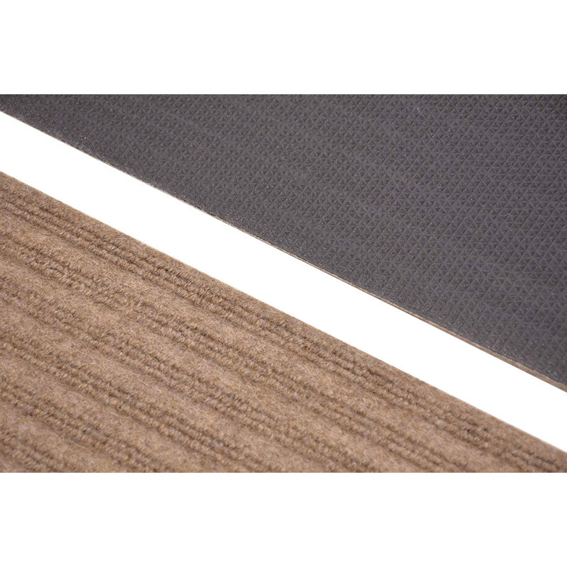 Tapis assorti pour tapis d'escalier nervuré, Rectangle 30 po x 30 po, Beige