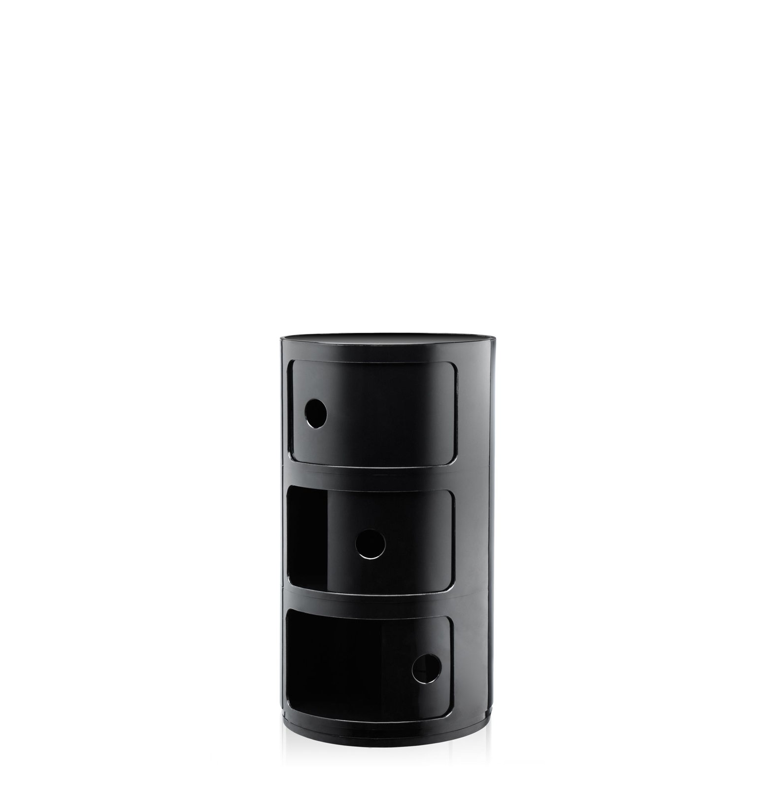 Componibili Modular Stacking Unit, Black, 3
