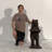 Bronze Bear Holding Tray Sculpture