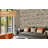 Wallwell Faux Stone Wall Panel 45.88" X 12.75"  | Slate Stone-B-101054681