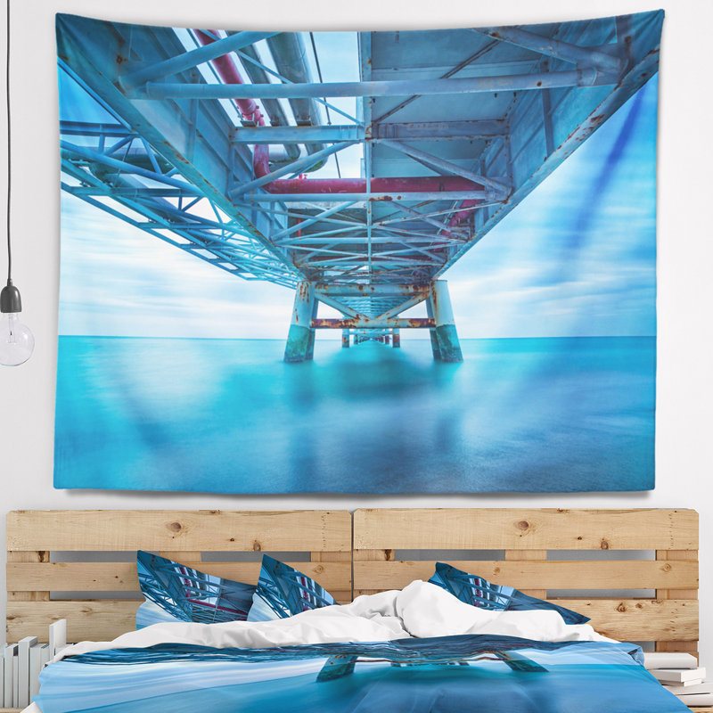 Grande tapisserie marine Seascape, H 32 po x l 39 po