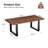 47" Modern Solid South American Walnut Wood Coffee Table