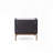 Modern End Table with Stone Top & Gold Frame – 2 Drawers