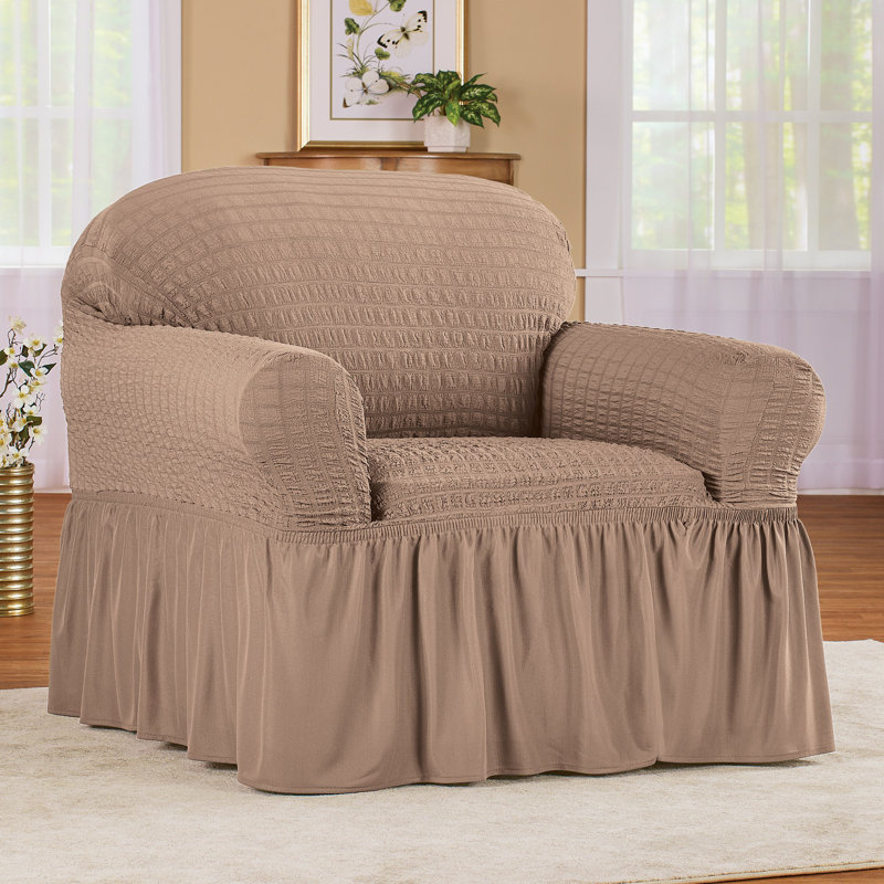 Housse texturée pour fauteuil à coussins carrés / rectangulaires