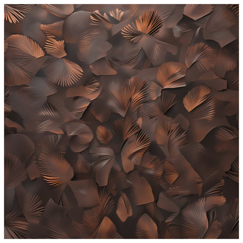 Housses de couette bronze à feuilles métalliques, Très grand lit
