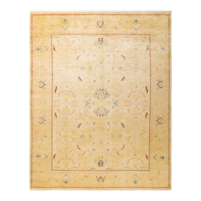 Shirleye One-of-a-Kind 7' 10" X 10' 0" 2000s Wool Area Rug in Ivory