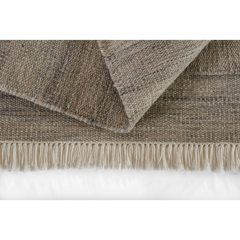 Coastal Charm Handwoven Gray Reversible 2x3 Outdoor Rug