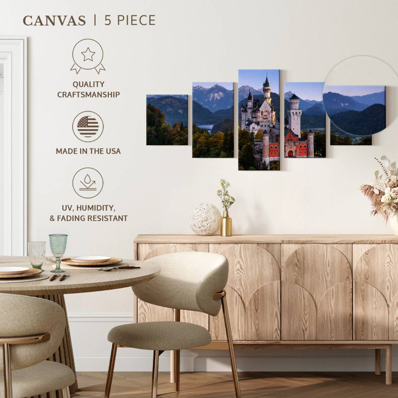 Château de Neuschwanstein, H 24 po x l 55 po