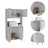 Colorado Pantry Cabinet, Three Open Shelves