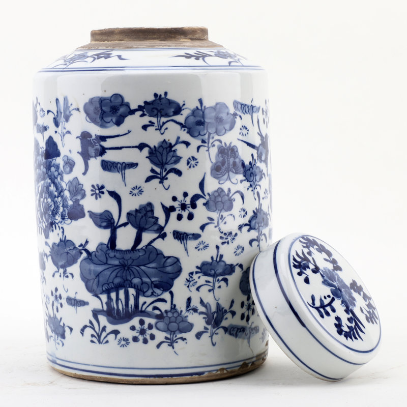 Handmade Porcelain China Ginger Jar