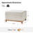 Elan Modern 30.25"W Rectangular Chenille Storage Ottoman with Reversible Flip-Top Coffee Table Tray-919886961