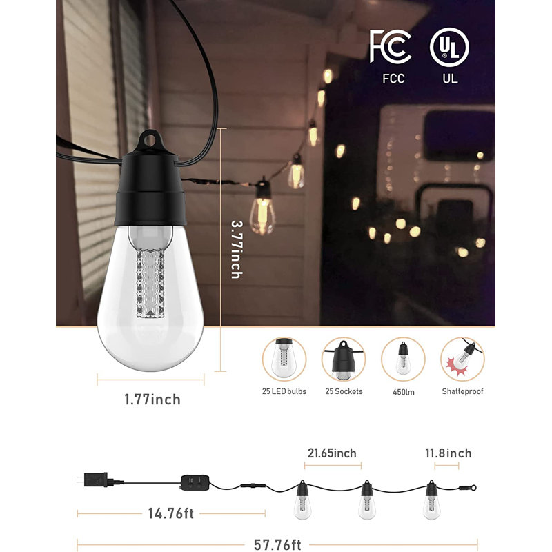 25 Light String Lighting