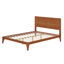 Lit plateforme en bois de bambou de style Mid-Century avec support en lattes de bois-795761469-795761470