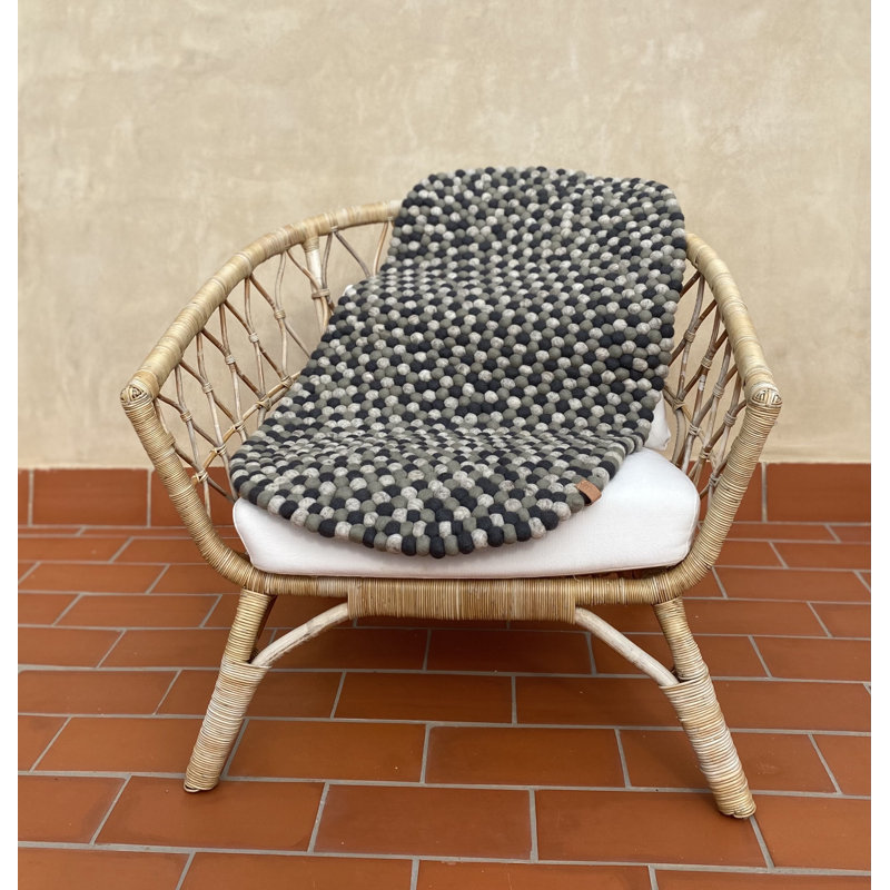 Area Rug, Oval 60 x 110cm, Grey