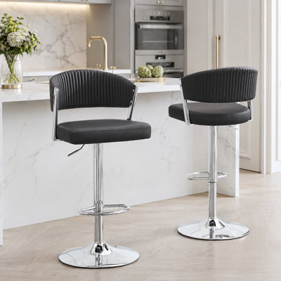 Ensemble de 2 tabourets de bar et de comptoir pivotants