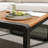 Ensemble de conversation d'extérieur en bois d'acacia avec coussins 4 pièces Brycen-1589730908