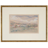 Wine In The Valley I Print by Daughdrill