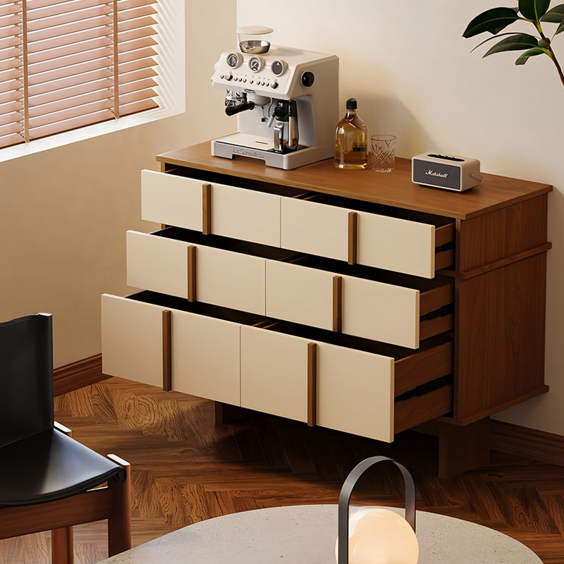 Deeley, Beige/Walnut