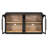 4-Door Large Storage Sideboard Buffet Cabinet With Glass Doors, Arched Cabinet With Adjustable Shelves For Kitchen, Dining Room And Living Room-182001878