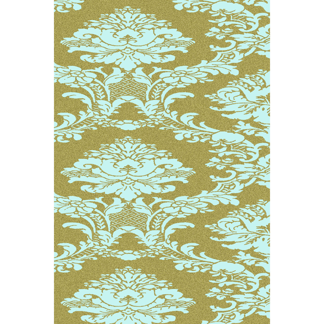 Leinwandbild Vivid Damask in Gold I von Vision Studio