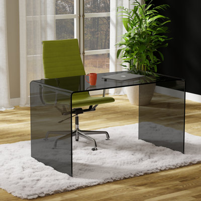 Bureau d'écriture en verre trempé All Clear