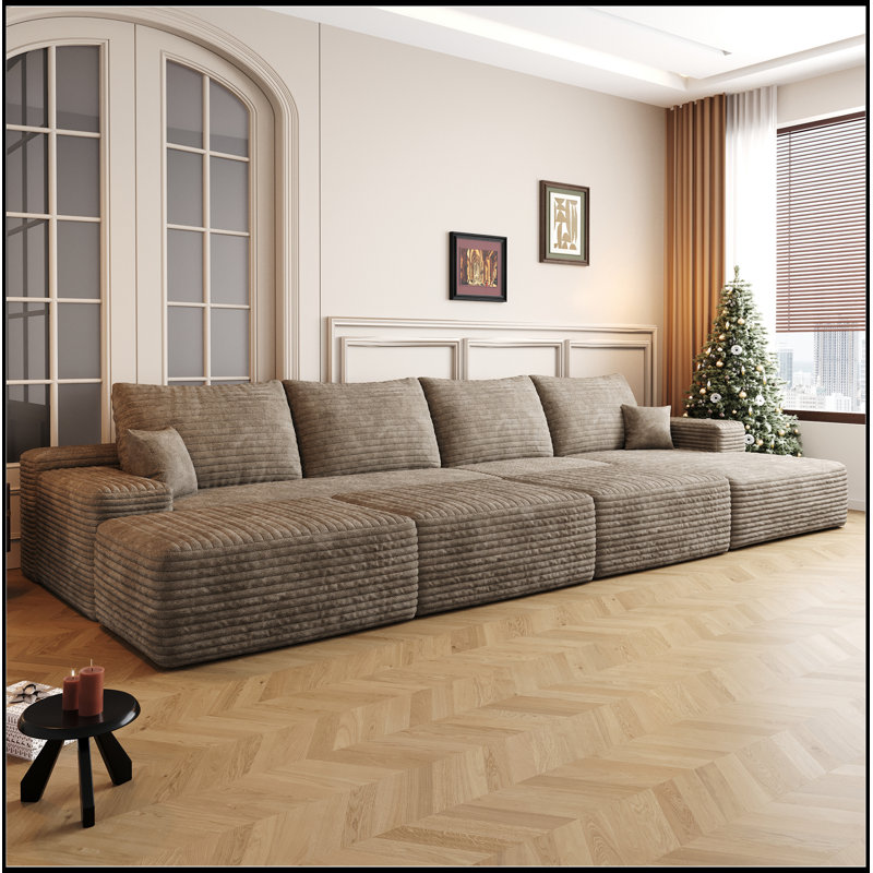 Luxueux canapé-lit modulaire pour le salon sans assemblage requis