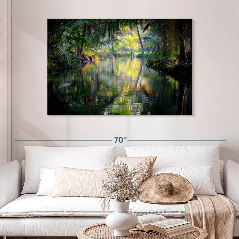 Alvord Backwaters du Kerala, H 32 po x l 48 po