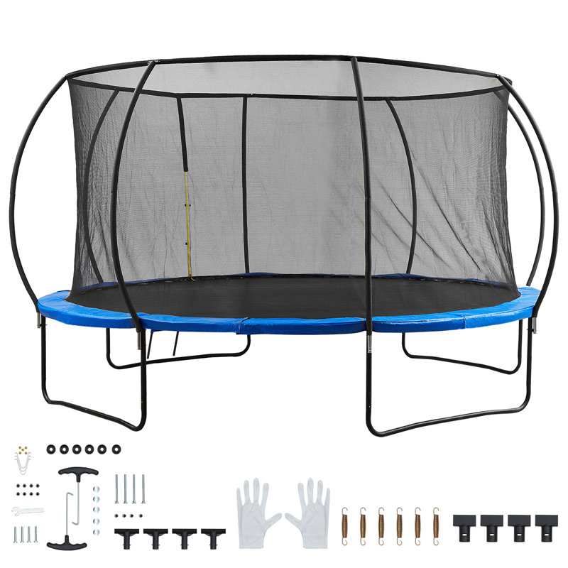 Trampoline de cour arrière avec enceinte de sécurité VEVOR
