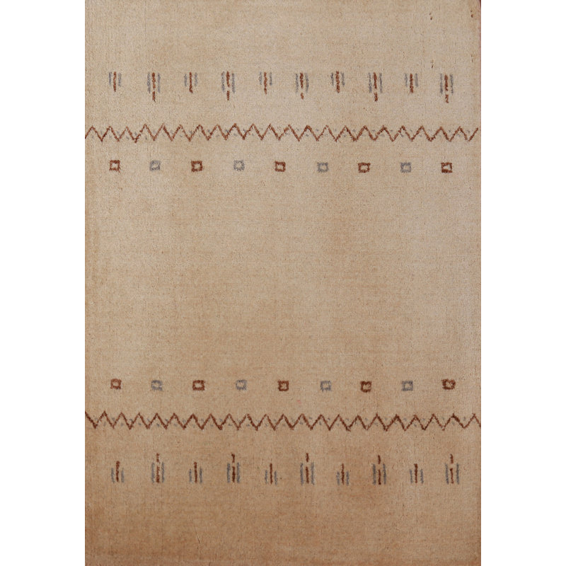 Handmade Wool Gabbeh Indian Accent Rug 2x3