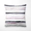 Coussin décoratif Modern Modern - gris et mauve à rayures-125946444