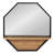 Stingley Metal Flat Mirror with Shelves-371376009