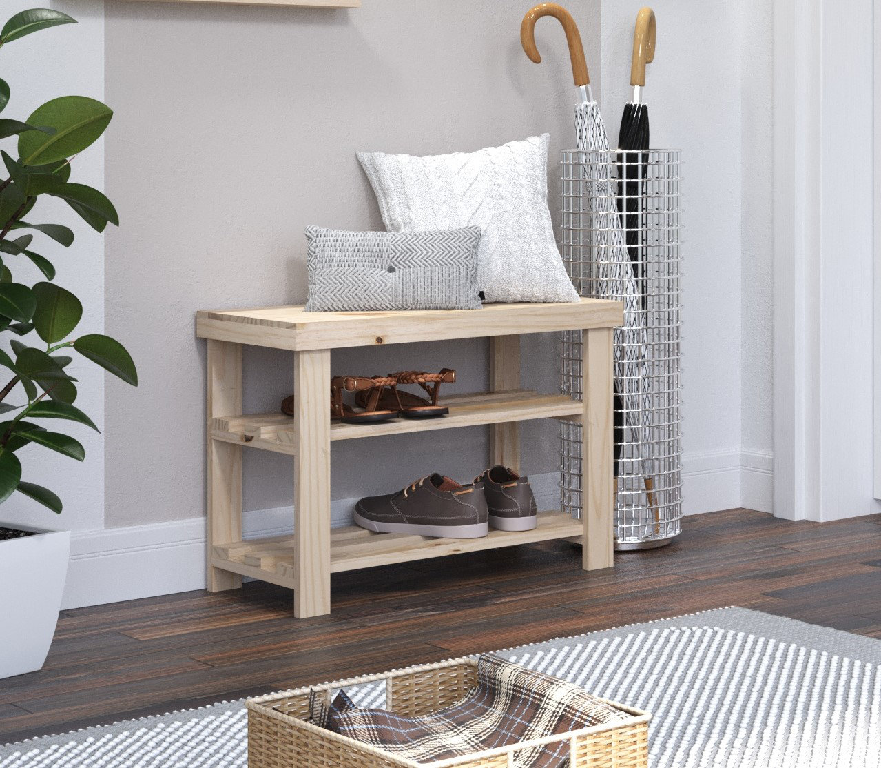 Core Products Wooden Pair Shoe Rack, Pre-Sanded Timber Reviews