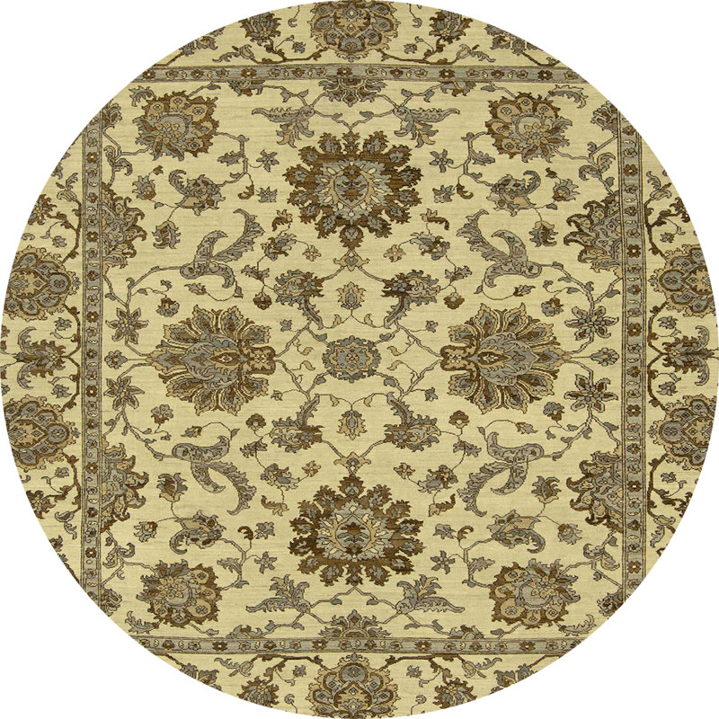 Abstract Indoor Rug, Round 8'