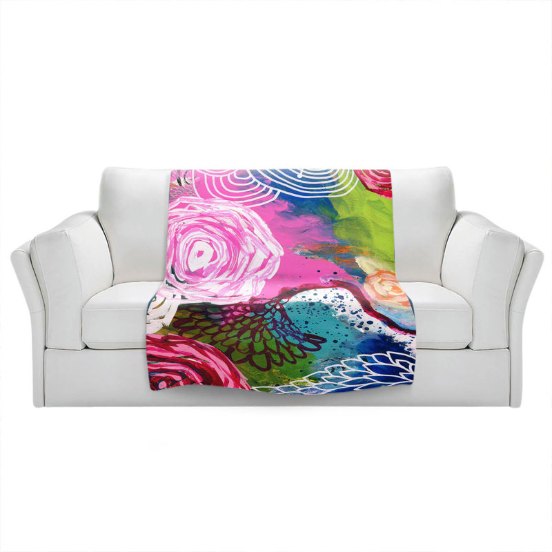 Hand Woven Throw Blanket, 68" W x 80" L