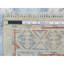 Taejuan One-of-a-Kind 3'1" x 10'2" New Age Runner Wool Area Rug in Blue and Red