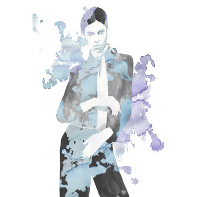 Fashion Illustration III - Wrapped Canvas Print