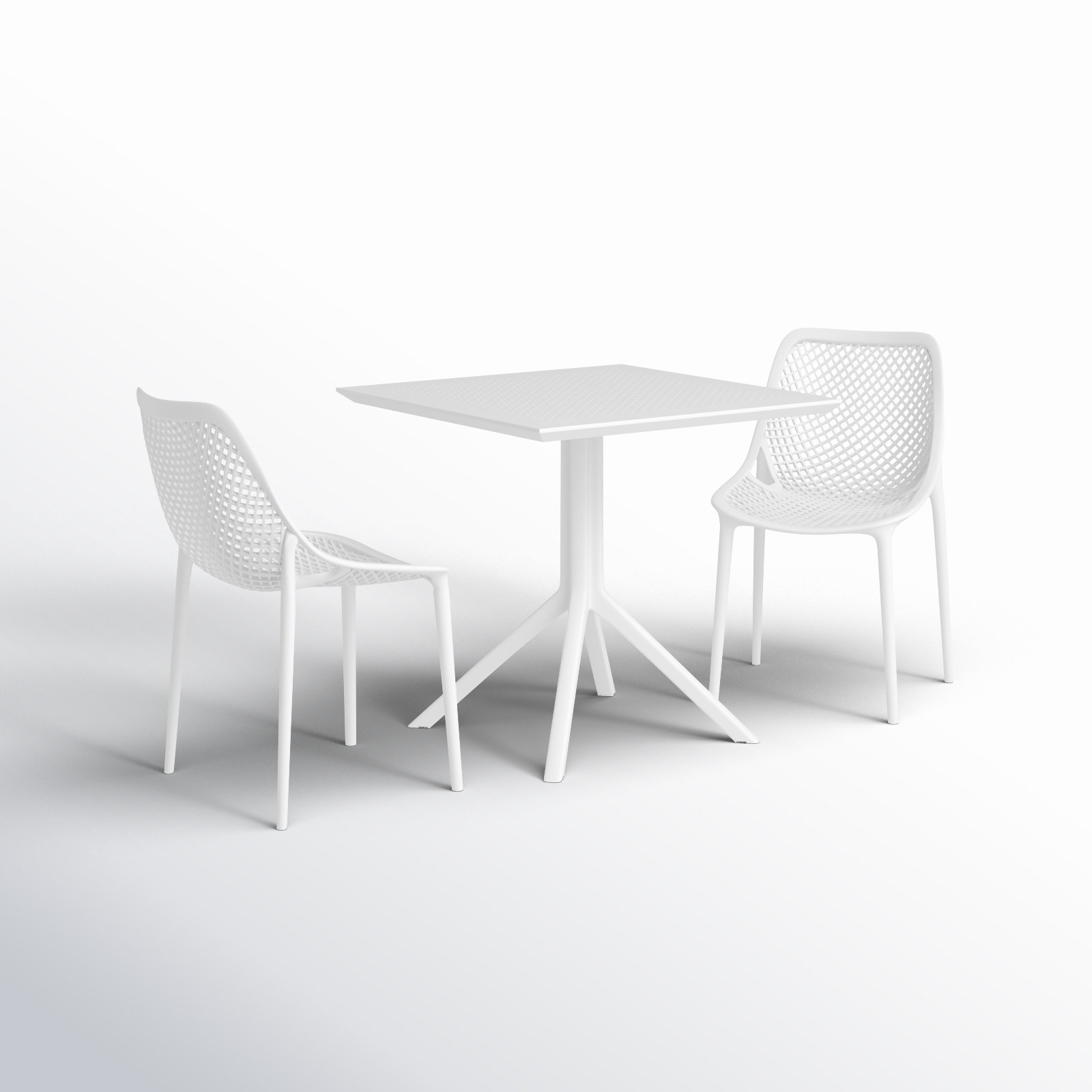 Farrah 32" Patio Bistro Set, White