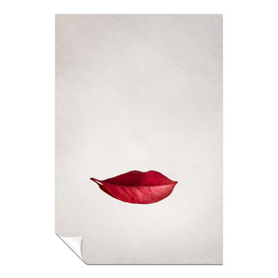 Red Autumn Leaf - No Frame Print