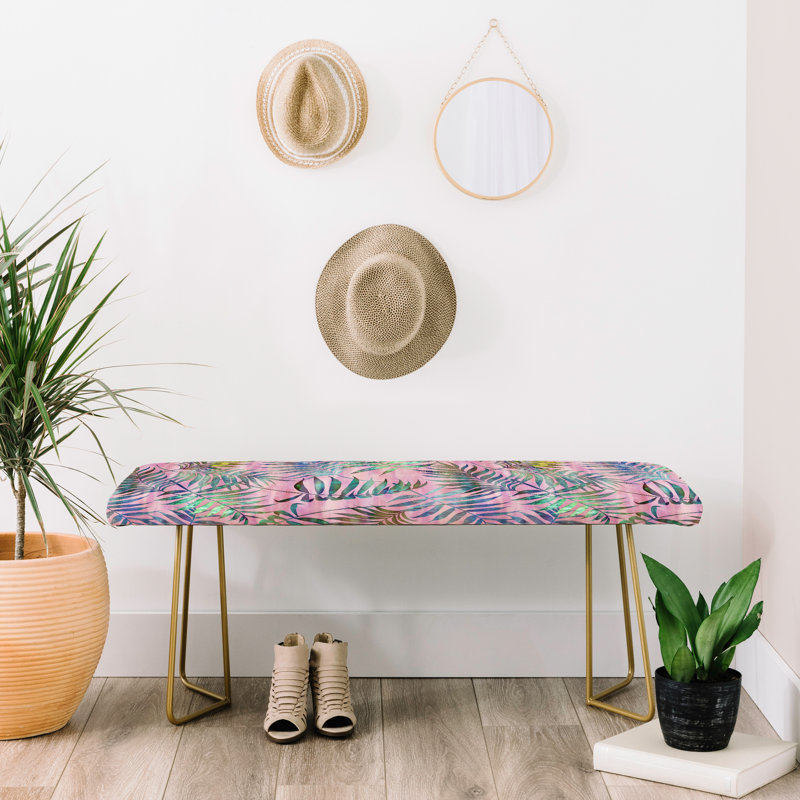 Banc rembourré tropical reeya Schatzi Brown