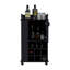 Chariot-bar avec armoire Fargo, 6 porte-bouteilles et roulettes intégrés-1669173132