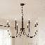 Lustre 8 lumières Savon House Stonecrest en noir mat-622986269