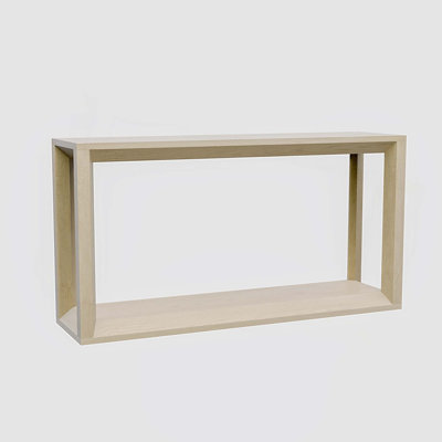 60" Rectangular Solid Wood Veneer Console Table,Wide Sofa Table,Behind Couch Table With Ample Storage For Entryway & Living Room