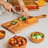 Lopsided Rectangular Teak Wood Chopping Board (13" X 7.8") With Handle