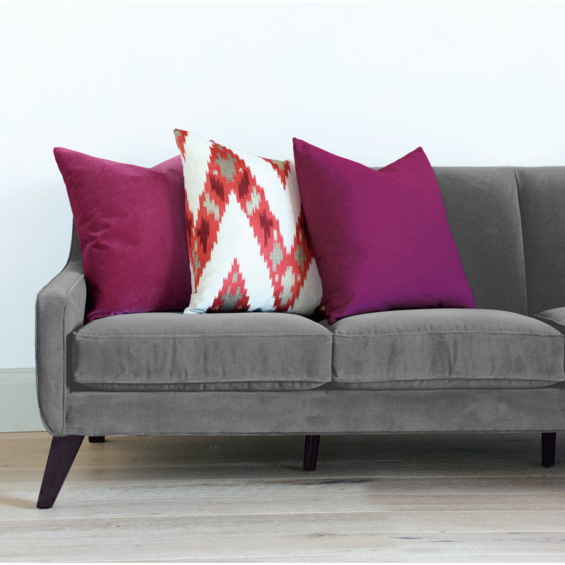 Heathered Wool Textured Wool Blend Throw Pillow