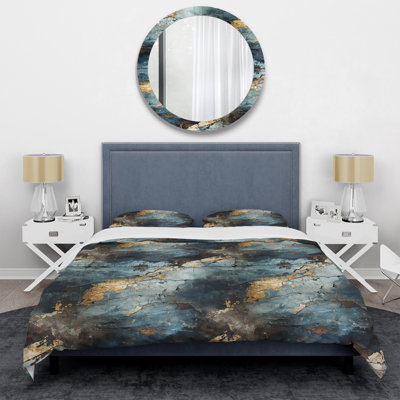 Stormy Horizon Moody Patterns I Abstract Duvet Cover